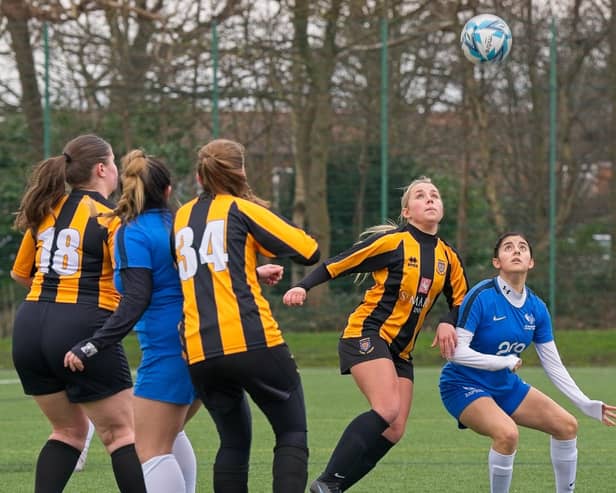 Morpeth Town Ladies lost in the Women's League Cup quarter-final to i2i International Soccer Academy. Picture: George Davidson.