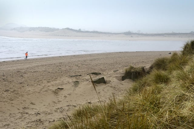 Alnmouth beach is ranked number 8. A lovely sandy beach on the north side of the River Aln estuary, with the pretty village a short walk away.