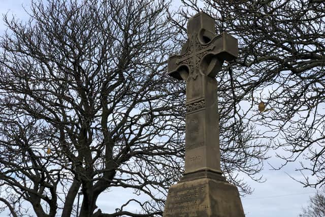 The Celtic cross has now been restored.