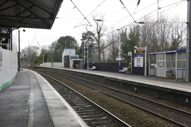 Platforms at Morpeth Railway Station.