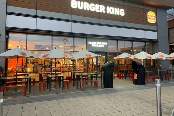 Cramlington's new Burger King restaurant.