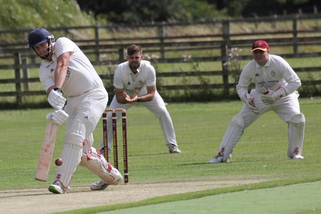 Action from the Division 2 top iof the table clash between Tillside 1sts and Ponteland 1sts, won by Tillside.