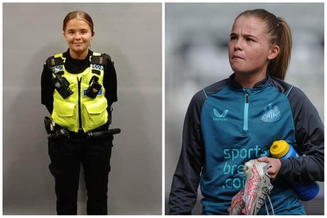 Beth Guy is a full time police officer and plays for Newcastle United Women in her spare time.