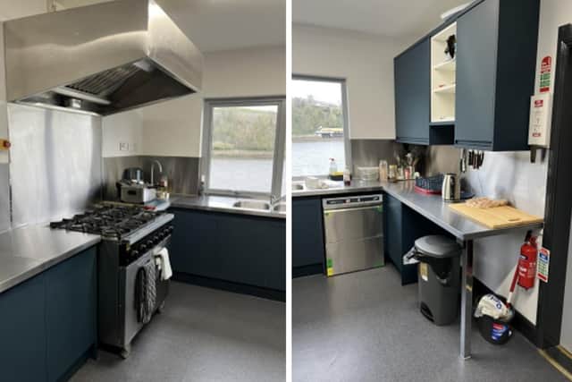 Some of the new kitchen facilities at Tweedmouth Bowling Club.