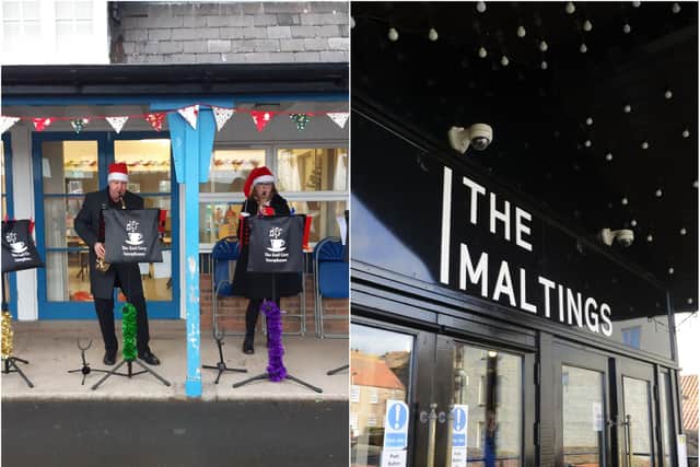 The Maltings has supported The Earl Grey Saxophone Band thanks to help from the Culture Recovery Fund.