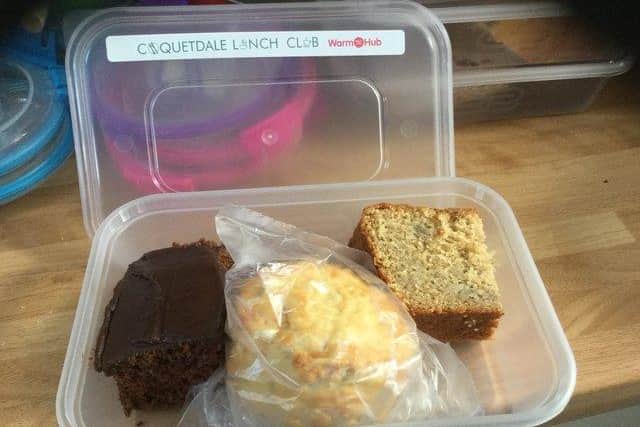 Examples of what the lunch club has been delivering to people in Coquetdale.