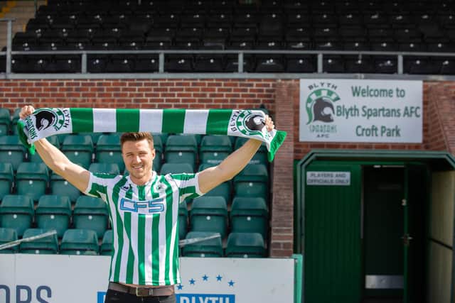 Nathan Buddle has returned to Blyth Spartans after two seasons away. (Photo credit: Kris Hodgetts)