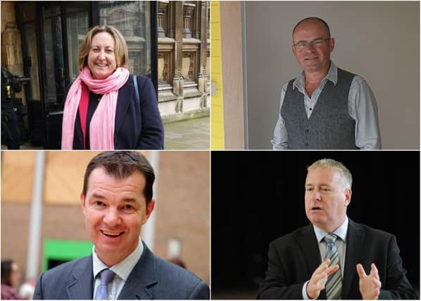 Clockwise from top left, Anne-Marie Trevelyan, MP for Berwick-upon-Tweed; Ian Levy, MP for Blyth Valley; Ian Lavery, MP for Wansbeck; and Guy Opperman, MP for Hexham.