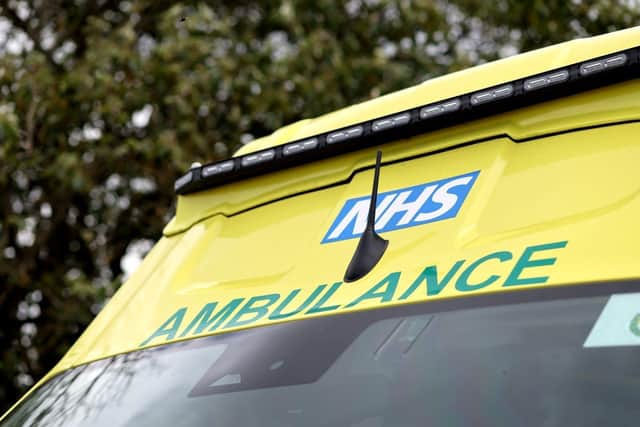 The North East Ambulance Service took one person to hospital.