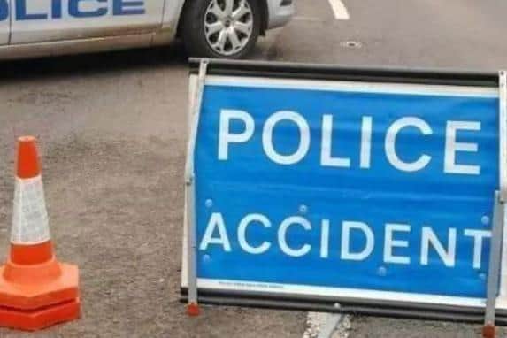 The A1 was closed overnight following a collision involving a car and a lorry.
