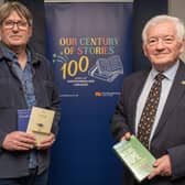 Councillor Jeff Watson (right) with Poet Laureate Simon Armitage (left). Picture: Kate Buckingham Photography.