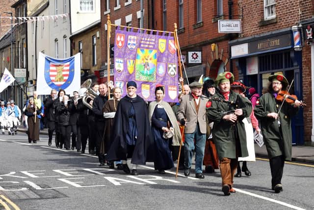 A section of the 2023 Gathering procession.