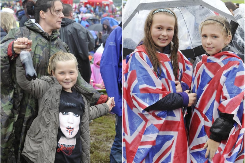 Happy faces in the crowd at popstar Jessie J's concert in the Pastures beneath Alnwick Castle on Saturday, August 25, 2012.