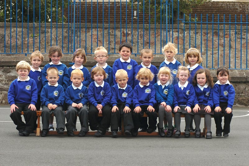 New starters at Spittal First School in 2012.