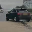 Dashcam footage has shown a string of near misses on the A1 in Northumberland.