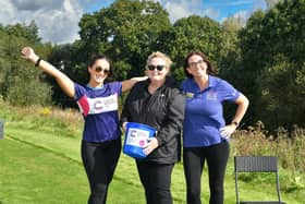 From L-R: Molly Day, Fiona Murray and Hanna Sheppard at the Cancer Research UK Charity Golf Day