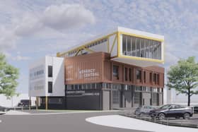 Artist impression of the Energy Central Learning Hub, part of Energy Central Campus.