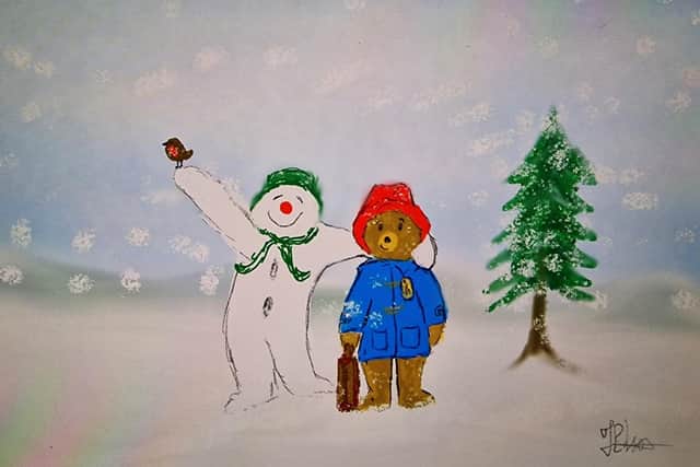 The other Paddington Bear themed Christmas card created by Tracey Robson.