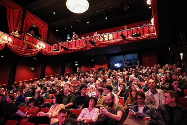 An audience in The Maltings during BFMAF 2019. Picture by Erika Stevenson.