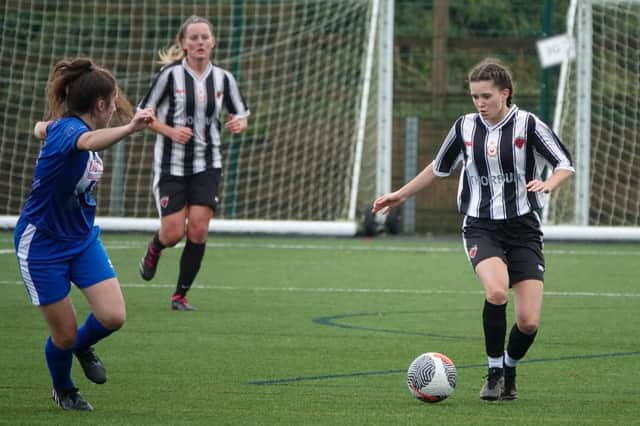 Alnwick Town Ladies drew 1-1 with Redcar Town Ladies on Sunday. Picture: Michael Cook.