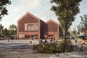 The Culture Hub and Market Place project could be complete by August 2025. (Photo by Northumberland County Council)