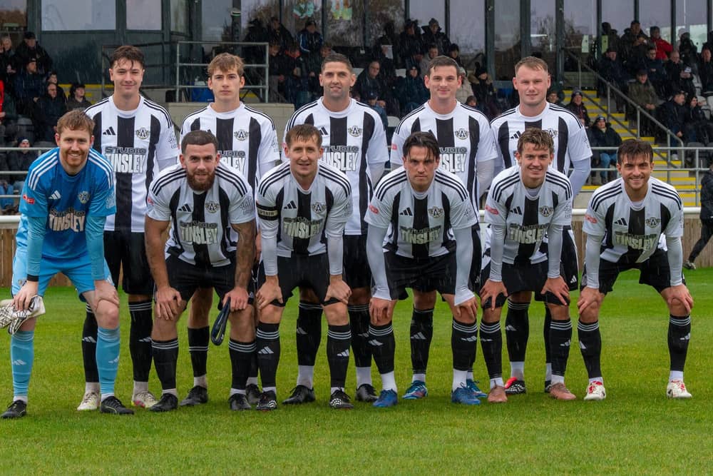 Ashington's line-up in the 3-1 win against Beverley Town. Picture: Ian Brodie