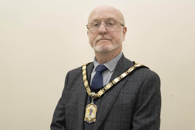 Alnwick's new mayor, Cllr Geoff Watson.