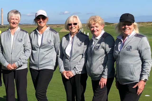 Norah Percy team: Margaret Finnie, Louise Scrowther, Lynda Potts, Irene Warwick and Alison Bilclough.