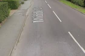 A picture of a section of Middle Drive in Darras Hall by Google.