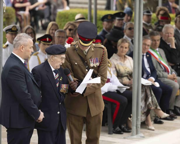 Northumberland veteran Jack Hearn spoke at commemorations to mark the 80th anniversary of the Battle of Monte Cassino in Italy. (Photo by Cpl Nanda Atherton/MoD)