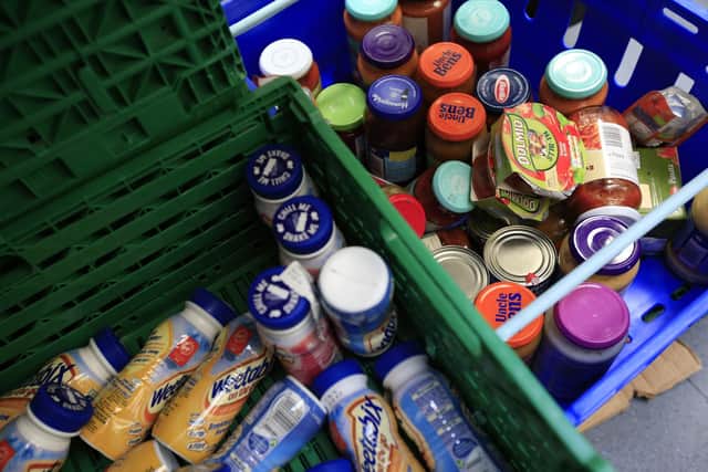 High demand for food parcels in Northumberland.