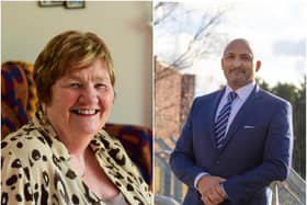Margaret Mitford (left) and Paul Cook have been recognised for their work in education in the Queen's Birthday Honours.