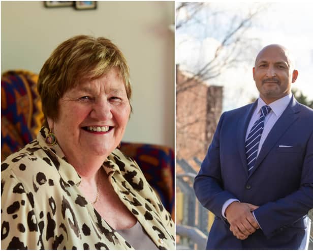 Margaret Mitford (left) and Paul Cook have been recognised for their work in education in the Queen's Birthday Honours.