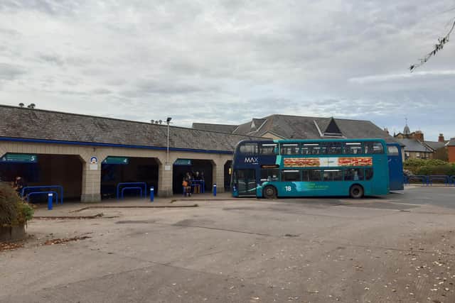 Alnwick bus station.