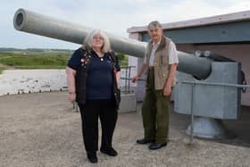 Lindsay Durward, secretary of Blyth Battery Museum Volunteers, and her husband, Blyth Battery Museum Volunteers chairman Colin.