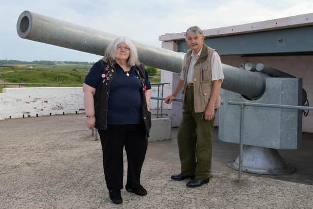 Lindsay Durward, secretary of Blyth Battery Museum Volunteers, and her husband, Blyth Battery Museum Volunteers chairman Colin.