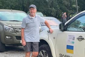 Graeme Reavley pictured during the trip in September.