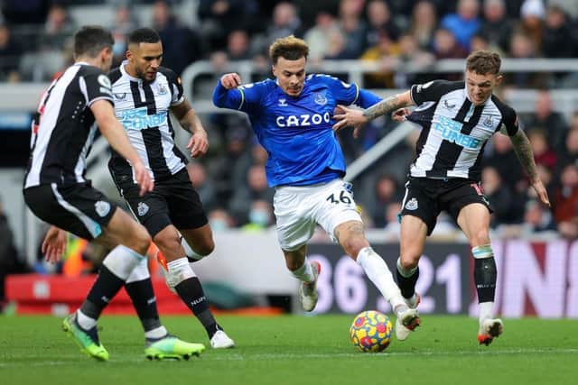 Dele Alli made his Premier League debut for Everton against Newcastle United (Photo by Alex Livesey/Getty Images)