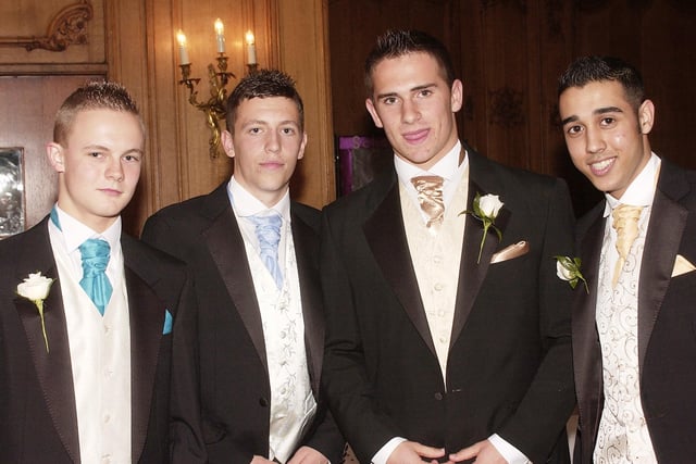Lads looking good at the Coquet High School prom in 2007.