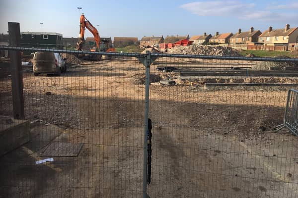 The new car park site for the Berwick Sports and Leisure Centre is currently closed. Picture by Canon Alan Hughes.