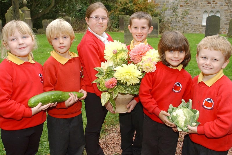 Shilbottle First School's Harvest Festival at St James Chruch in the village.