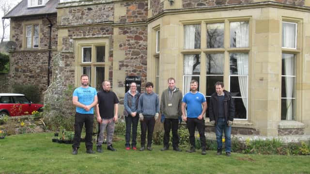 Hepscott Park's horticultural skills unit team and Clennell Hall staff.