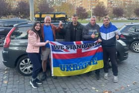 Members of the team recently took a range of important items to the town of Makariv.