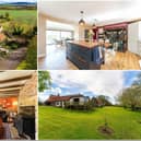 The property offers plenty of space and stunning views of the countryside.