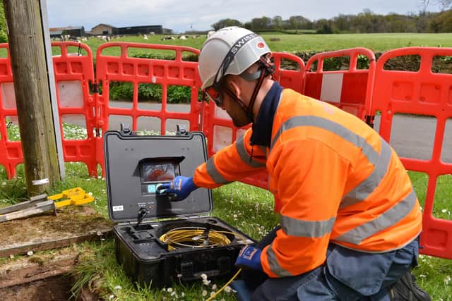 An Openreach engineer.