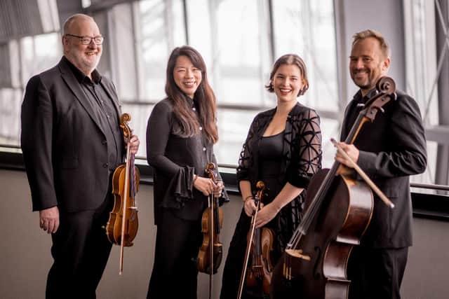 Royal Northern Sinfonia string quartet. Picture by TyneSight Photographic.