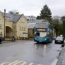An Arriva bus in Rothbury.