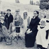 School pupils in 2023 recreated a 108-year-old image as part of the day. (Photo by Harbottle Church of England First School)