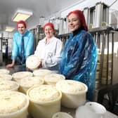 Chris Walker, RGN Support Officer (Advance Northumberland), Jackie Riley, Managing Director (Northumberland Cheese Company), Katy McIntosh, RGN Manager (Advance Northumberland).