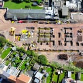 An aerial picture of the site for the new hospital in Berwick. Picture: Northumbria Healthcare NHS Foundation Trust.